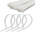Kabelių dirželiai Cabletech, balti, 100 vnt., 2.5 mm x 15 cm