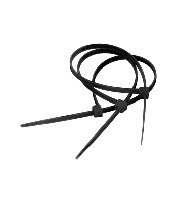 Kabelių sąvaržos Cabletech, juodos, 100 vnt., 3,6 mm x 20 cm