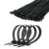 Cabletech kabelių užveržimo sąvaržos, juodos, 100 vnt., 4,8 mm x 25 cm