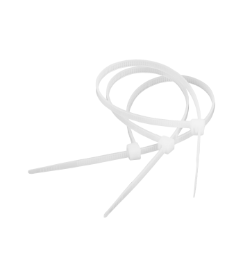 Kabelių dirželiai Cabletech, balti, 50 vnt., 4,8 mm x 35 cm