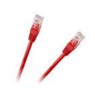UTP patchcord kabelis, 8c, kištukas–kištukas, CCA, raudonas, 1.5m