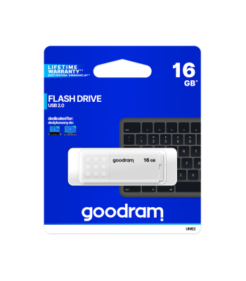 USB atmintinė Goodram, balta, USB 2.0, 16GB
