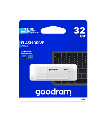 USB atmintinė Goodram USB 2.0, balta, 32GB