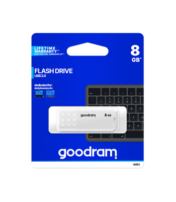 USB atmintinė Goodram, balta, USB 2.0, 8GB