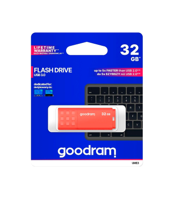 USB atmintinė GOODRAM USB 3.2, oranžinė, 32GB