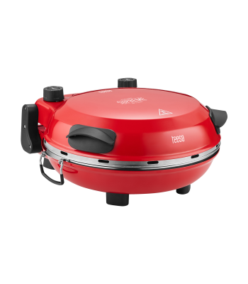 Picos krosnelė TEESA SUPREME FUN, du kaitinimo elementai, raudona, 1200 W, 420 °C