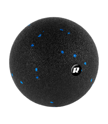 Masažinis kamuoliukas, juodos ir mėlynos spalvos, iš EPP putplasčio, Rebel Active, 12 cm