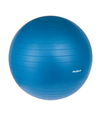 Reabilitacinis gimnastikos kamuolys su rankine pompa, mėlynas, Rebel Active, 65 cm