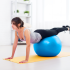 Reabilitacinis gimnastikos kamuolys su rankine pompa, mėlynas, Rebel Active, 75 cm