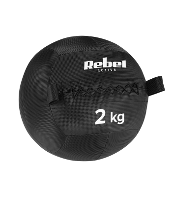 Medicininis kamuolys fitneso ir reabilitacijos pratimams, REBEL ACTIVE, 2 kg