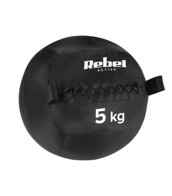 Medicininis kamuolys fitneso ir reabilitacijos pratimams REBEL ACTIVE 5 kg, 34 cm