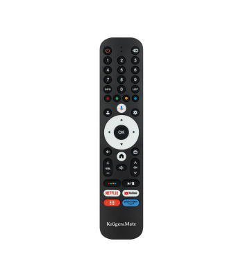 Nuotolinio valdymo pultas Kruger&Matz Google TV su skaitmeniniais mygtukais