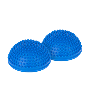 Sensorinės reabilitacinės puskulės su iškilimais, REBEL ACTIVE, mėlynos, 2 vnt., 16 cm skersmens, 9 cm aukščio