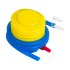 Pusiausvyros treniruoklis su pompa Rebel Active 58 cm
