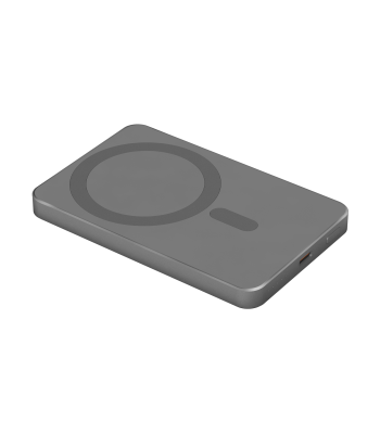Magnetinis power bankas Kruger&Matz MagSafe, pilkas, KM0911, 5000 mAh