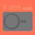 Magnetinis power bankas Kruger&Matz MagSafe, pilkas, KM0911, 5000 mAh