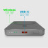 Magnetinis power bankas Kruger&Matz MagSafe, pilkas, KM0911, 5000 mAh