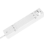 Prancūziško tipo ilgintuvas su jungikliu, 4 lizdai, baltas, Rebel, 1,5 m, 3x1,0 mm²