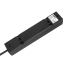Maitinimo ilgintuvas su 4 prancūziško tipo lizdais ir jungikliu Rebel, juodas, 3 m, 3x1,5 mm