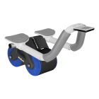 Pilvo preso treniruoklis su laikmačiu, REBEL ACTIVE, juodos ir mėlynos spalvos, AB roller Wheel AB-3