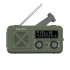 Saulės energija įkraunamas nešiojamasis avarinis SOS radijas su powerbank funkcija ir dinaminiu įkrovimu, Kruger&Matz, 2000 mAh