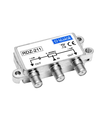 Lauko RF šakotuvas ir sumatorius, 5-862 MHz, 4,0 dB, F lizdas, TELKOM TELMOR RDZ-211