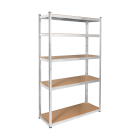 Metalinis sandėliavimo stelažas, sidabrinis Rebel 205x120x45 cm
