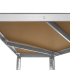 Kampinis metalinis sandėliavimo stelažas Rebel RB-1254, 180 x 40 x 70 cm, sidabrinis