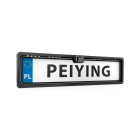 Automobilio galinio vaizdo kamera su naktinio matymo funkcija numerio ženklo rėmelyje Peiying