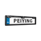 Automobilinė atbulinės eigos kamera su parkavimo jutikliais valstybinio numerio rėmelyje Peiying