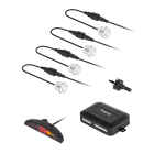 Automobiliniai galinio parkavimo jutikliai su LED ekranu, Peiying, balti
