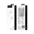 Į ausis įdedamos ausinės su mikrofonu, USB-C, baltos, Kruger&Matz C2