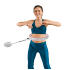 Smart Hula Hop lieknėjimo lankas su skaitikliu, iškilimais ir 450 g svareliu, REBEL ACTIVE, rožinis, 50 cm