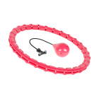 Išmanusis masažinis hula hop su svareliu, Rebel Active, rožinis, 50 cm