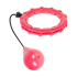 Išmanusis masažinis hula hop su svareliu, Rebel Active, rožinis, 50 cm