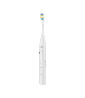 Sonicinis dantų šepetėlis baltas su 5 darbo režimais, kelioniniu dėklu ir USB-C TEESA SONIC 2
