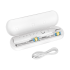 Sonicinis dantų šepetėlis baltas su 5 darbo režimais, kelioniniu dėklu ir USB-C TEESA SONIC 2
