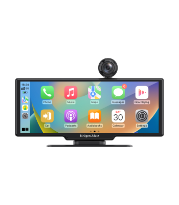 Multimedijos stotelė su Android Auto, Apple CarPlay, DVR ir galinio vaizdo kamera Kruger&Matz KM2021, 10″