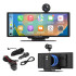 Multimedijos stotelė su Android Auto, Apple CarPlay, DVR ir galinio vaizdo kamera Kruger&Matz KM2021, 10″