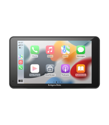 Multimedijos stotelė su Android Auto, Apple CarPlay ir galinio vaizdo kamera, Kruger&Matz KM 2020, 7″