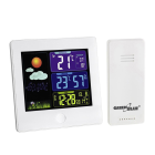 Belaidė meteorologinė stotelė su DCF sistema, balta, GreenBlue GB521W