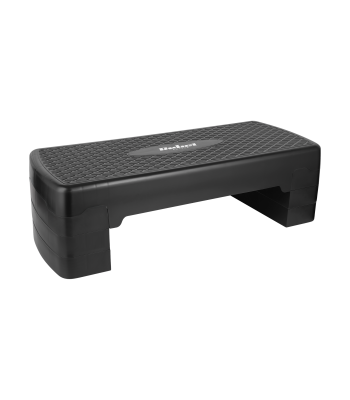 Aerobikos ir fitneso stepas, 3 lygių, juodas, 68 cm, REBEL ACTIVE