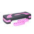 Aerobikos ir fitneso stepas, pilkai violetinis, 3 lygių, REBEL ACTIVE, 78 cm