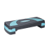 Aerobikos ir fitneso step platforma, pilkai mėlyna, 3 pakopų, 78 cm, REBEL ACTIVE