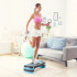 Aerobikos ir fitneso step platforma, pilkai mėlyna, 3 pakopų, 78 cm, REBEL ACTIVE