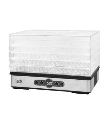 Maisto džiovyklė grybams, daržovėms ir vaisiams Teesa, LCD ekranas, termo cirkuliacija, 400 W, 5 sietai