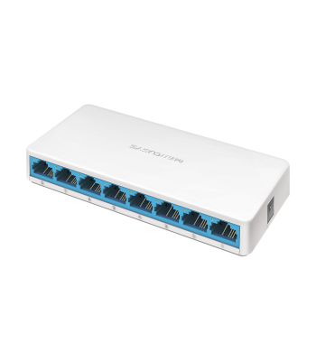 Komutatorius, 8 prievadų RJ45 10/100 Mbps, Mercusys MS108