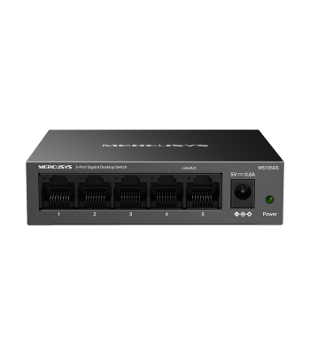 Gigabitinis tinklo komutatorius, 5 RJ45 prievadai, Mercusys MS105GS