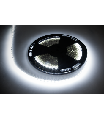 LED juosta, šaltai balta, 60x5050SMD/m, 12V, Rebel, 25m, 25000 x 9.5 x 4 mm