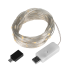 LED šventinė girlianda Rebel, 8 švietimo režimai, šilta balta, 10 m